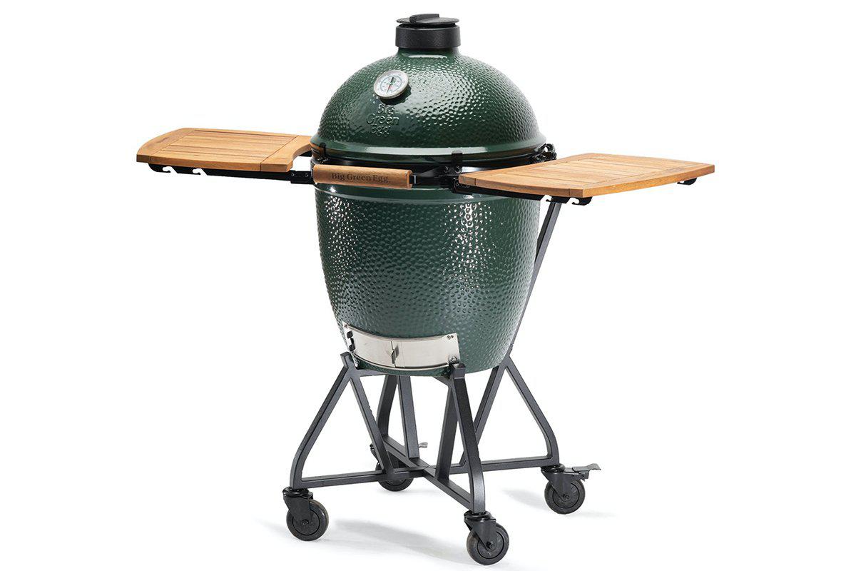Large IntEGGrated Nest + Acacia Shelves-Big Green Egg-The Stove Yard