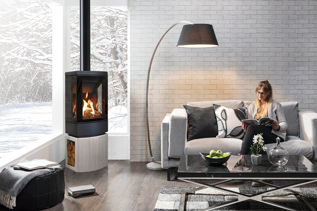 Loft with Log Store Gas Stoves-Stovax Gazco-The Stove Yard