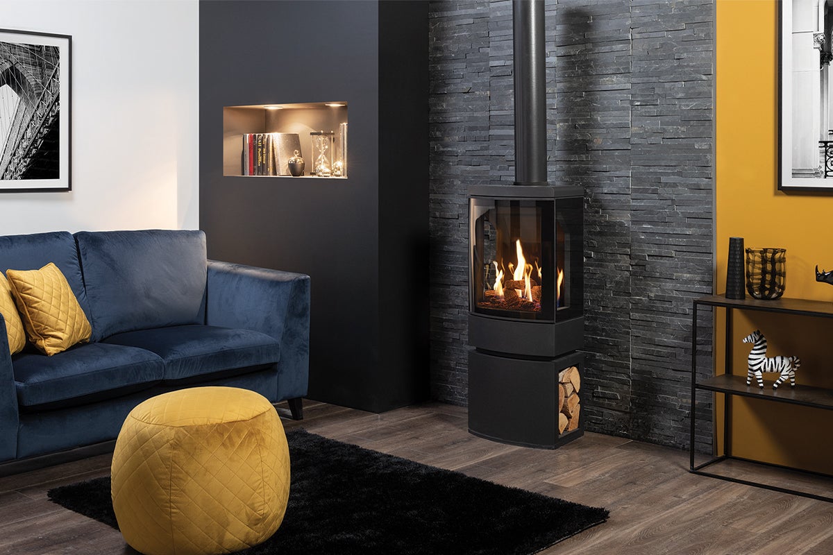 Loft with Log Store Gas Stoves-Stovax Gazco-The Stove Yard