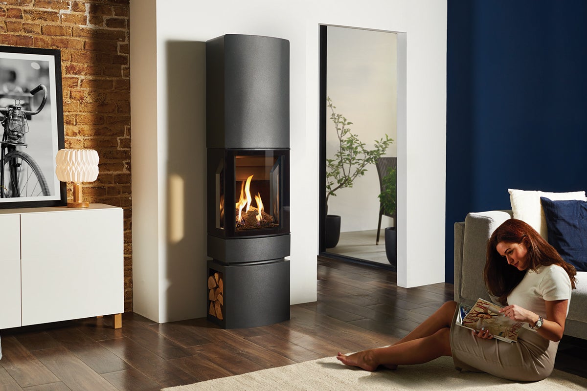 Loft with Tall Top Gas Stoves-Stovax Gazco-The Stove Yard