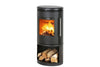 Morso 6843 with log storage-Morso Stoves-The Stove Yard