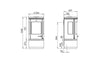 Morso 7940 with low base-Morso Stoves-The Stove Yard