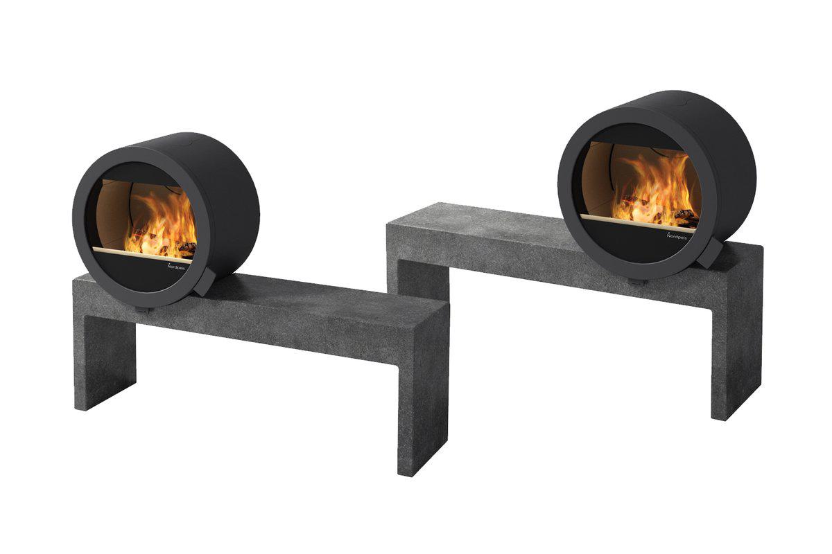 Nordpeis ME Bench Stove-Nordpeis Wood Burning Stoves-The Stove Yard