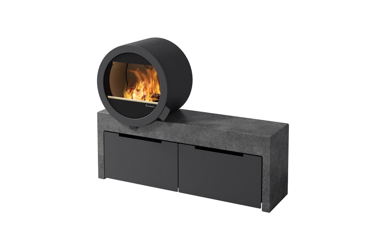 Nordpeis ME Bench Stove-Nordpeis Wood Burning Stoves-The Stove Yard