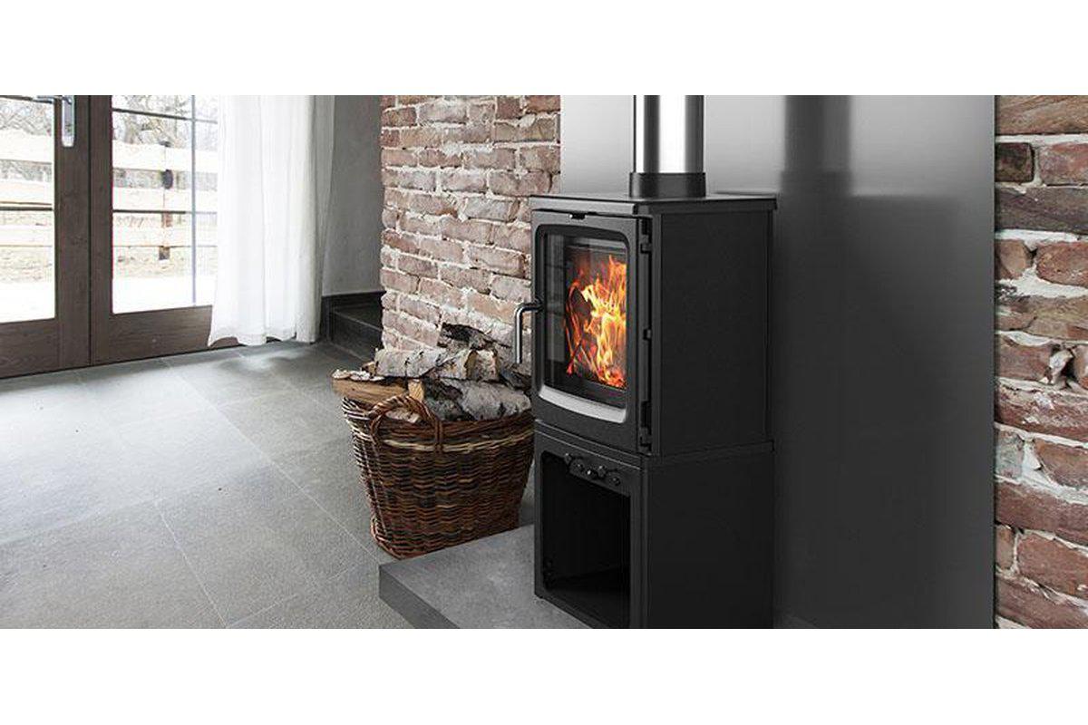 Peanut 5 Tall 5.0kW Wood Burning Stove-Saltfire Ekol-The Stove Yard