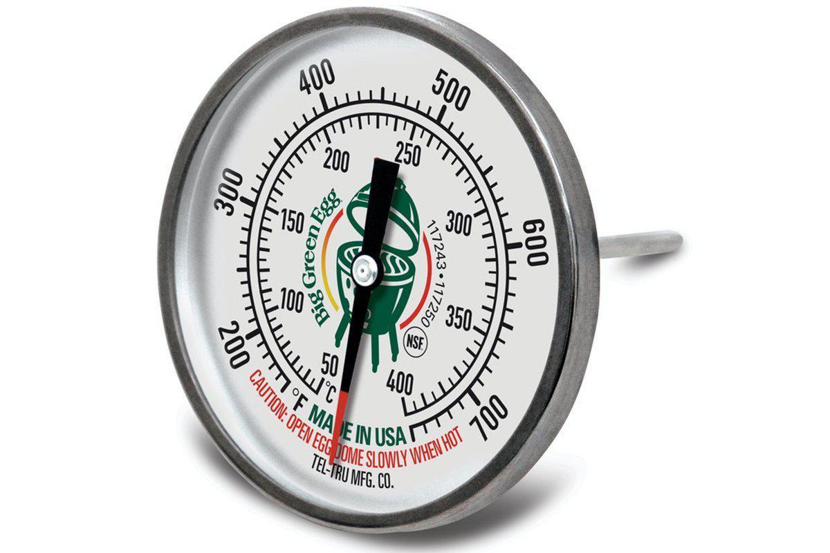 Tel-Tru LT225R Thermometer Für Big Green Egg & Kamado-Grills - 5,1 Cm Zifferblatt, 12,7 Cm Stiel