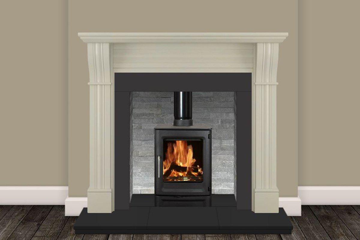 The Mourne Dublin Corbel 54" Ivory-T&amp;T Distributors-The Stove Yard