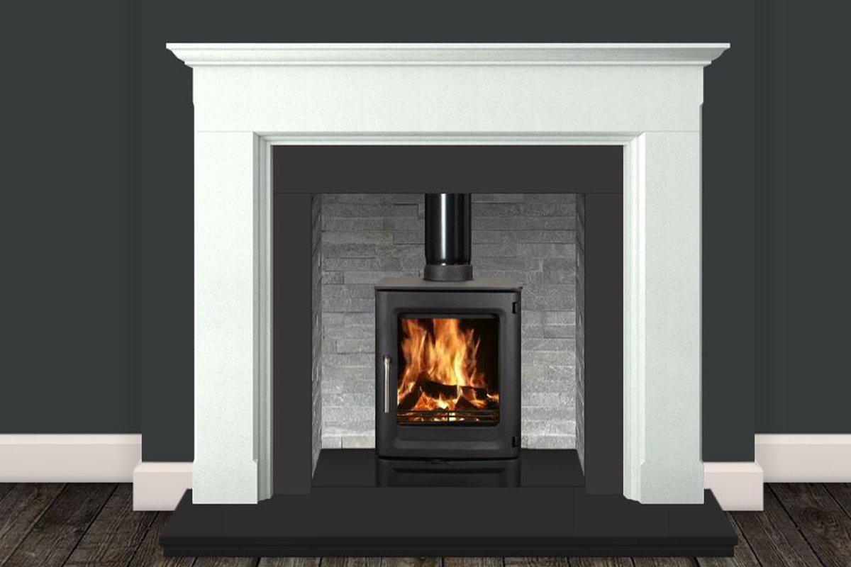 The Mourne Meelbeg 58" Ice White-T&amp;T Distributors-The Stove Yard