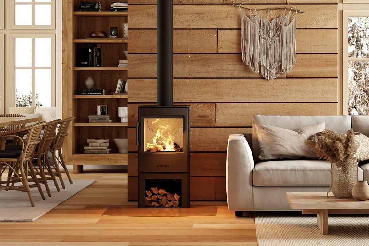 WIKING Mini 4 with Wood Store-Wiking Stoves-The Stove Yard