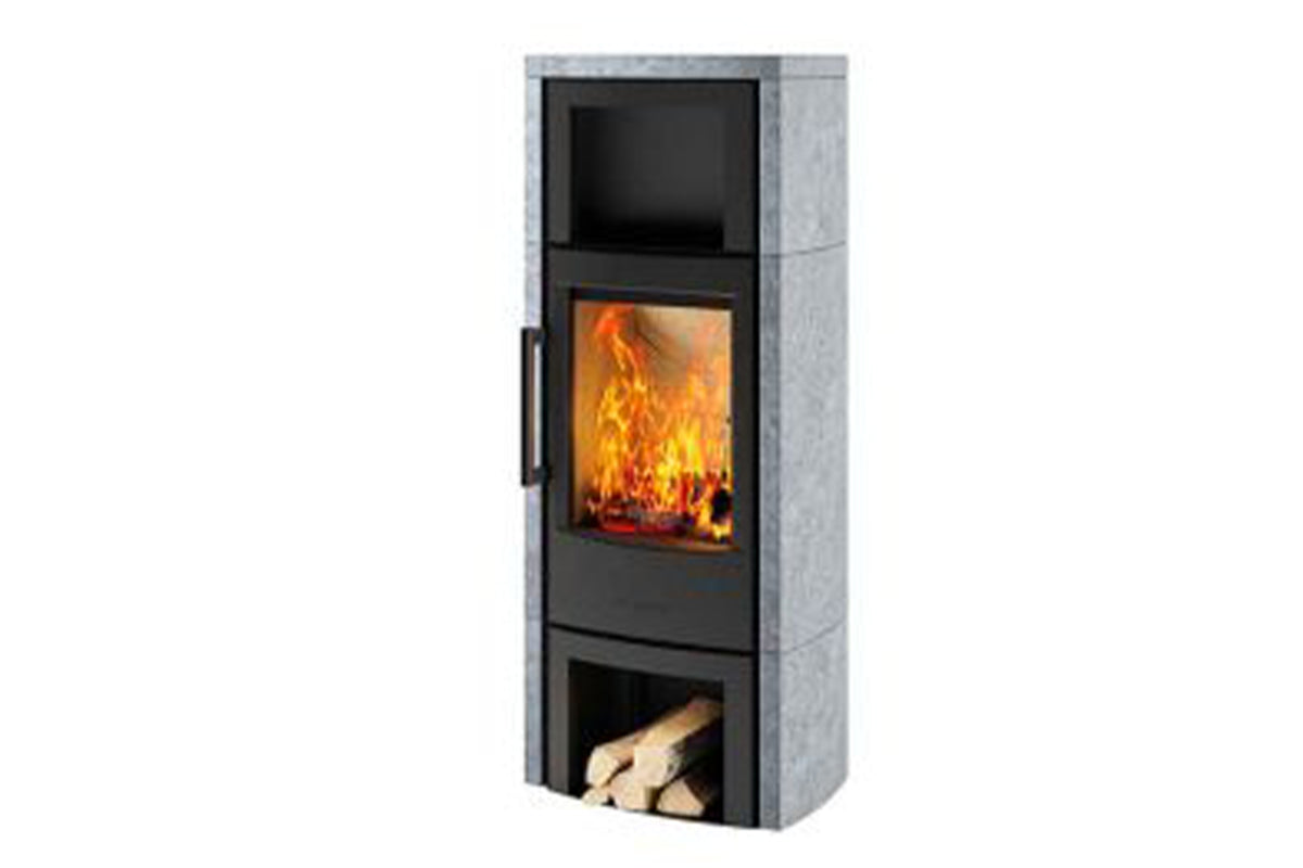WIKING Miro 6 Wood Storage Natural Stone-Wiking Stoves-The Stove Yard